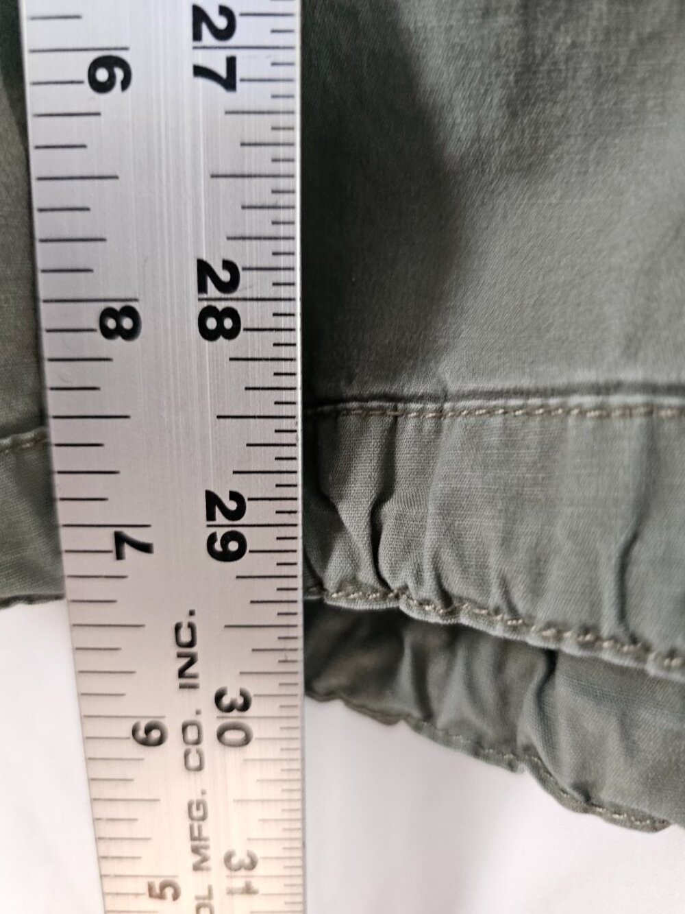 Green Cotton Capri - Picture 5 of 7